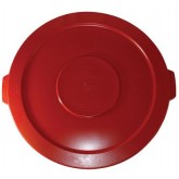 Plastic Gator Lid for 32 Gallon Container Receptacle Round - Red